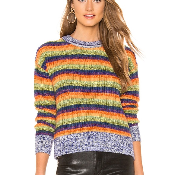 Lovers + Friends Sweaters - NWT Lover + friends rainbow knit sweater XXS